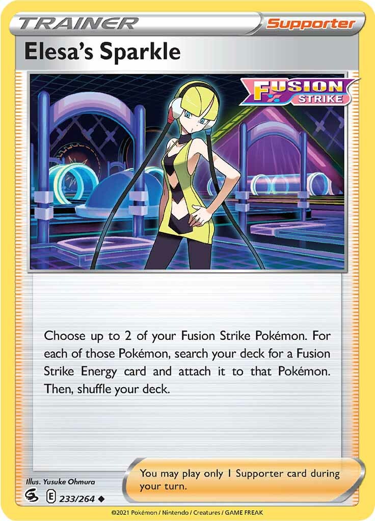 Elesa's Sparkle (233/264) [Sword & Shield: Fusion Strike] | I Want That Stuff Brandon