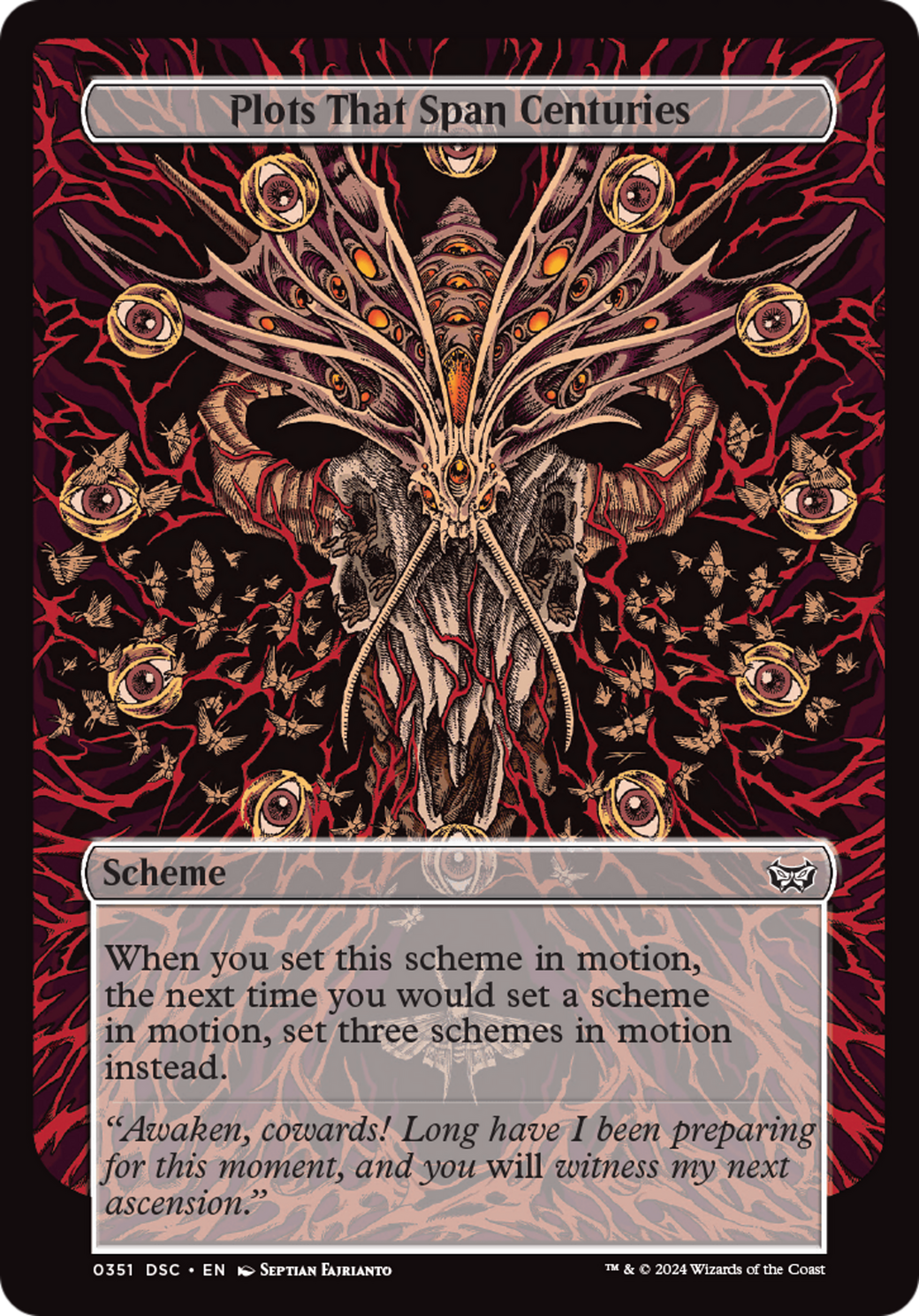 Plots That Span Centuries (Full Art) [Duskmourn: Archenemy] | I Want That Stuff Brandon