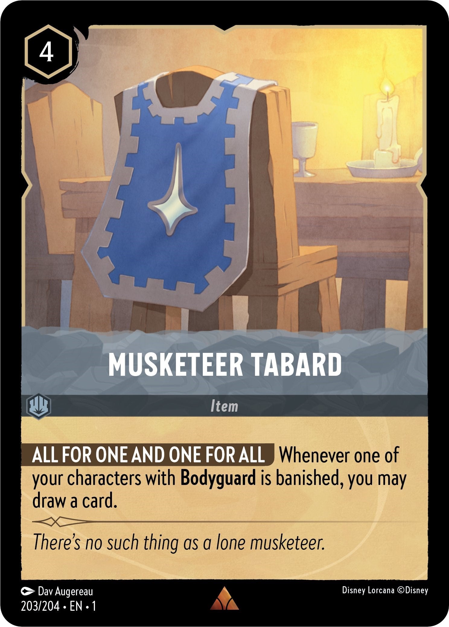 Musketeer Tabard (203/204) [The First Chapter] | I Want That Stuff Brandon