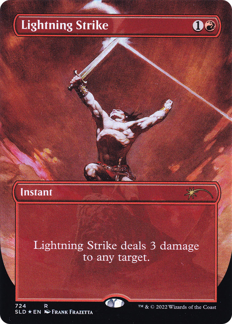 Lightning Strike (Borderless) [Secret Lair Drop Promos] | I Want That Stuff Brandon