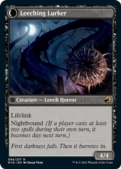 Curse of Leeches // Leeching Lurker [Innistrad: Midnight Hunt] | I Want That Stuff Brandon