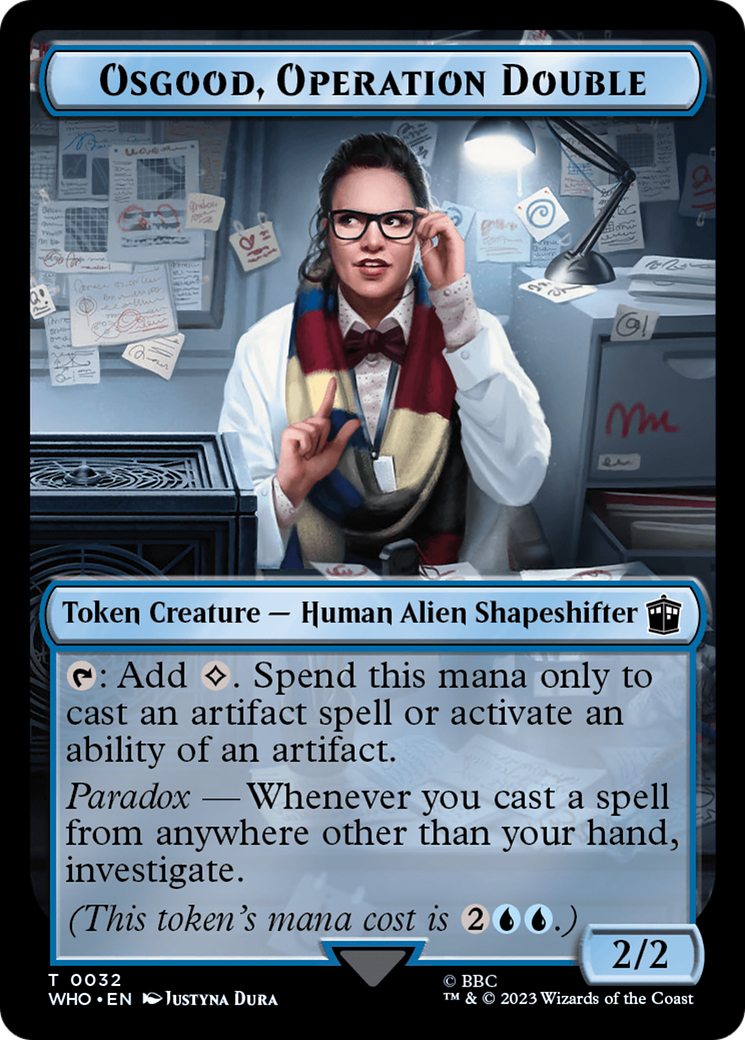 Alien // Osgood, Operation Double Double-Sided Token [Doctor Who Tokens] | I Want That Stuff Brandon