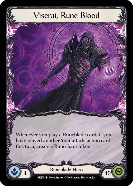 Viserai, Rune Blood [HER011-P] (Promo)  1st Edition Cold Foil | I Want That Stuff Brandon