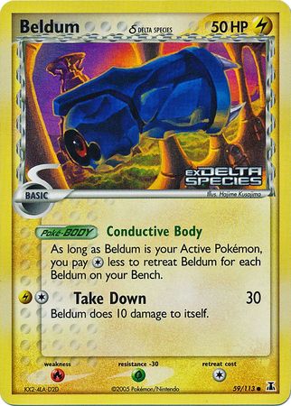 Beldum (59/113) (Delta Species) (Stamped) [EX: Delta Species] | I Want That Stuff Brandon