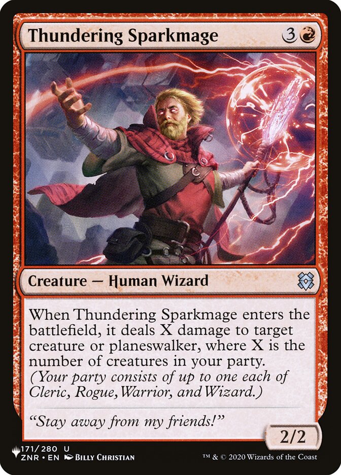 Thundering Sparkmage [The List] | I Want That Stuff Brandon