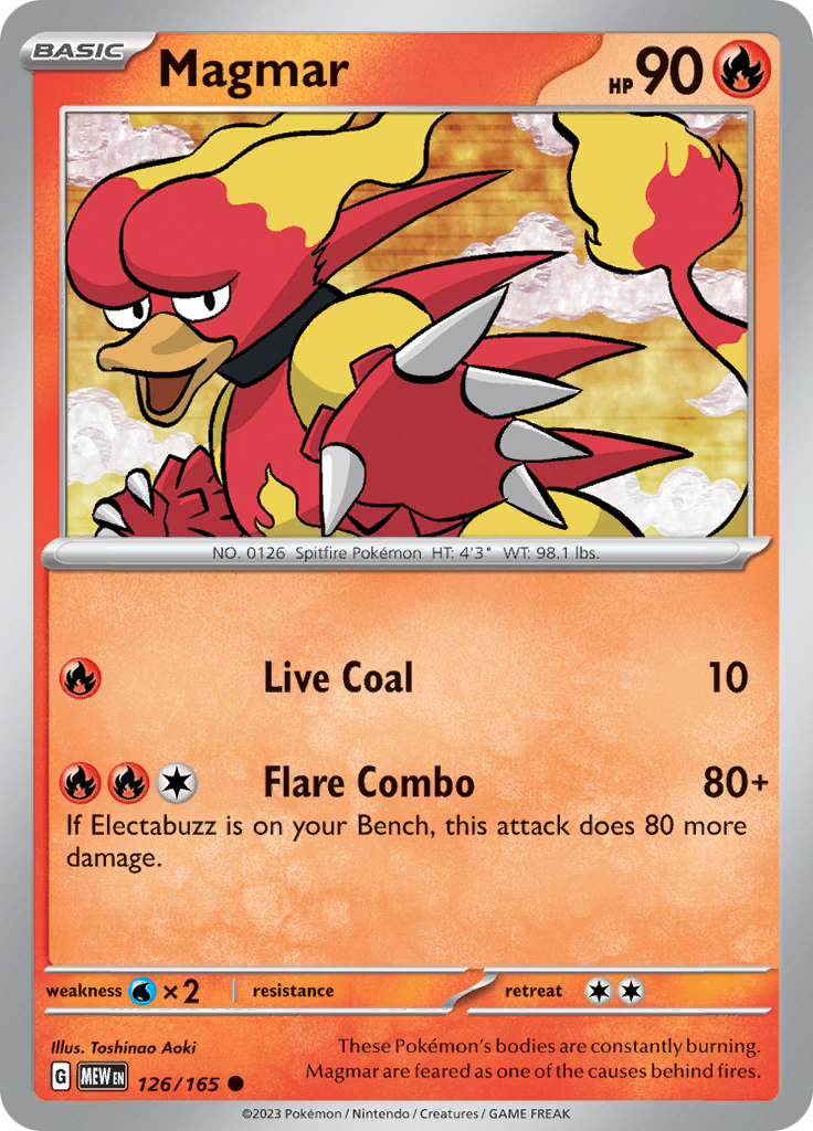 Magmar (126/165) [Scarlet & Violet: 151] | I Want That Stuff Brandon