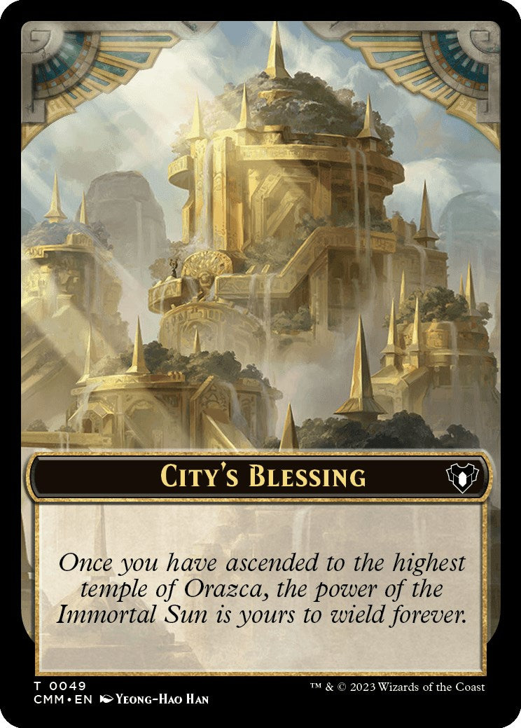 City's Blessing // Dragon Egg Double-Sided Token [Commander Masters Tokens] | I Want That Stuff Brandon