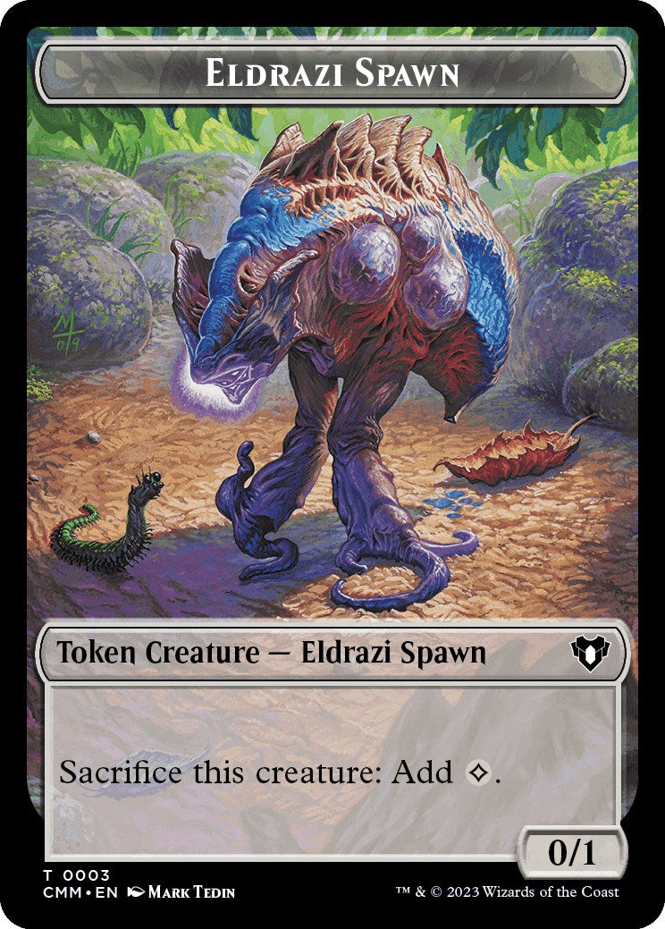 Eldrazi Spawn // Phyrexian Germ Double-Sided Token [Commander Masters Tokens] | I Want That Stuff Brandon