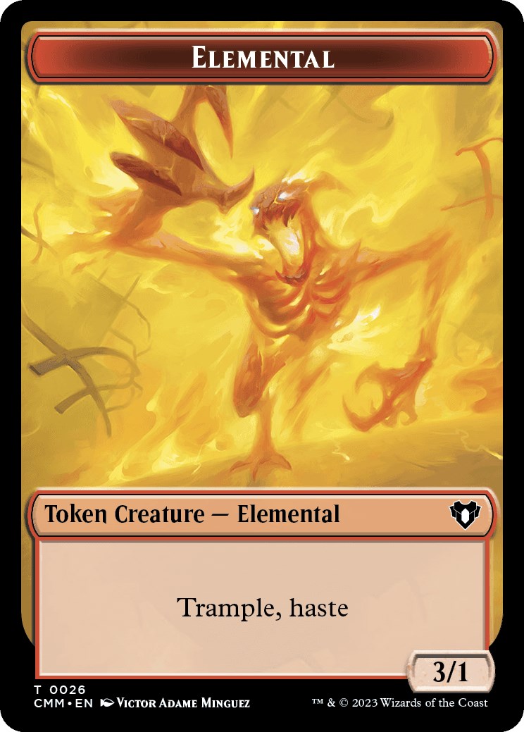 Elemental (0026) // Ogre Double-Sided Token [Commander Masters Tokens] | I Want That Stuff Brandon