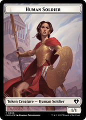Human Soldier // Zombie (0013) Double-Sided Token [Commander Masters Tokens] | I Want That Stuff Brandon