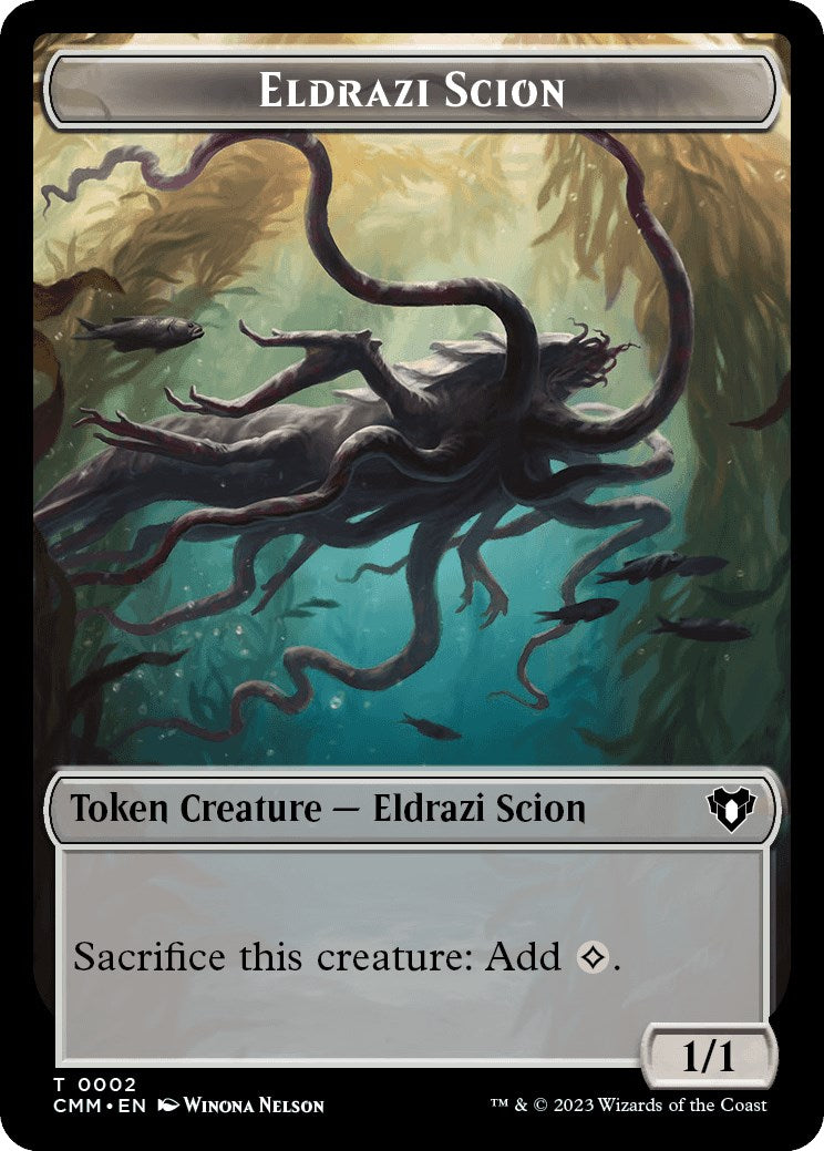 Eldrazi Scion // Emblem - Daretti, Scrap Savant Double-Sided Token [Commander Masters Tokens] | I Want That Stuff Brandon