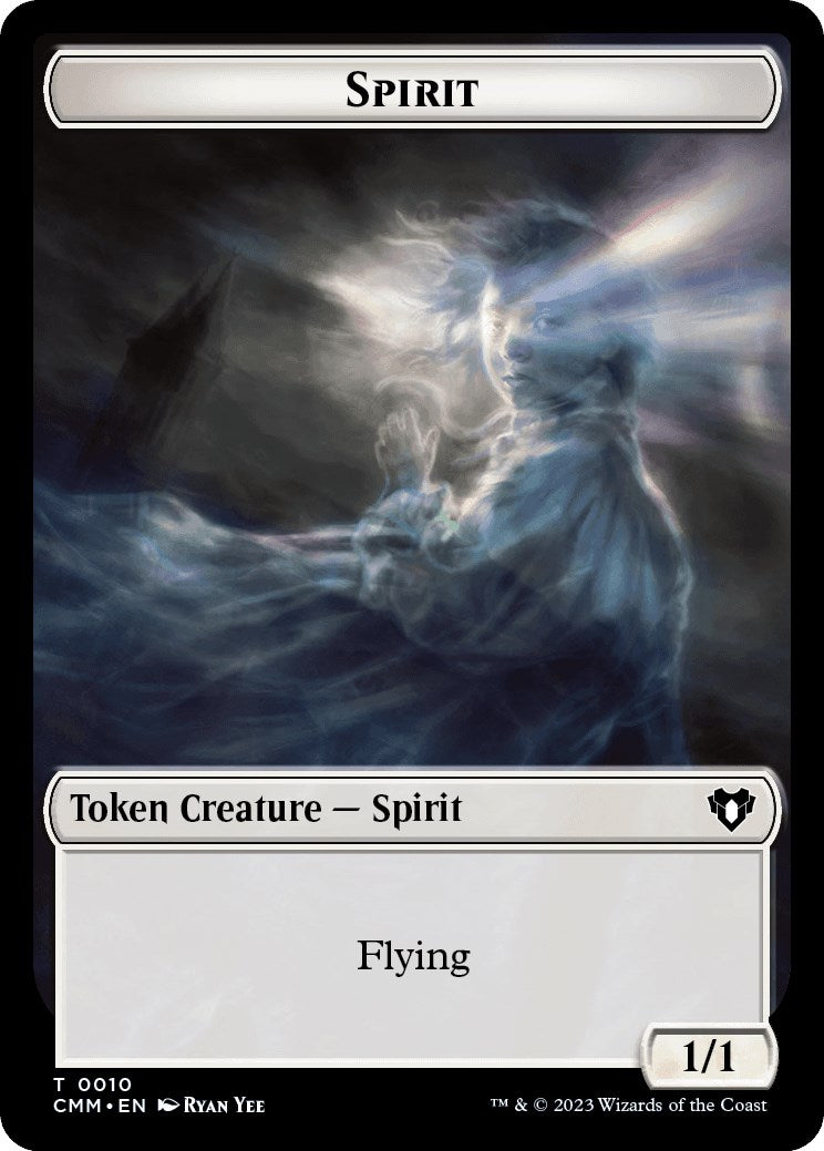 Spirit (0010) // Dragon Egg Double-Sided Token [Commander Masters Tokens] | I Want That Stuff Brandon
