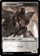 Spirit (0039) // Assassin Double-Sided Token [Commander Masters Tokens] | I Want That Stuff Brandon