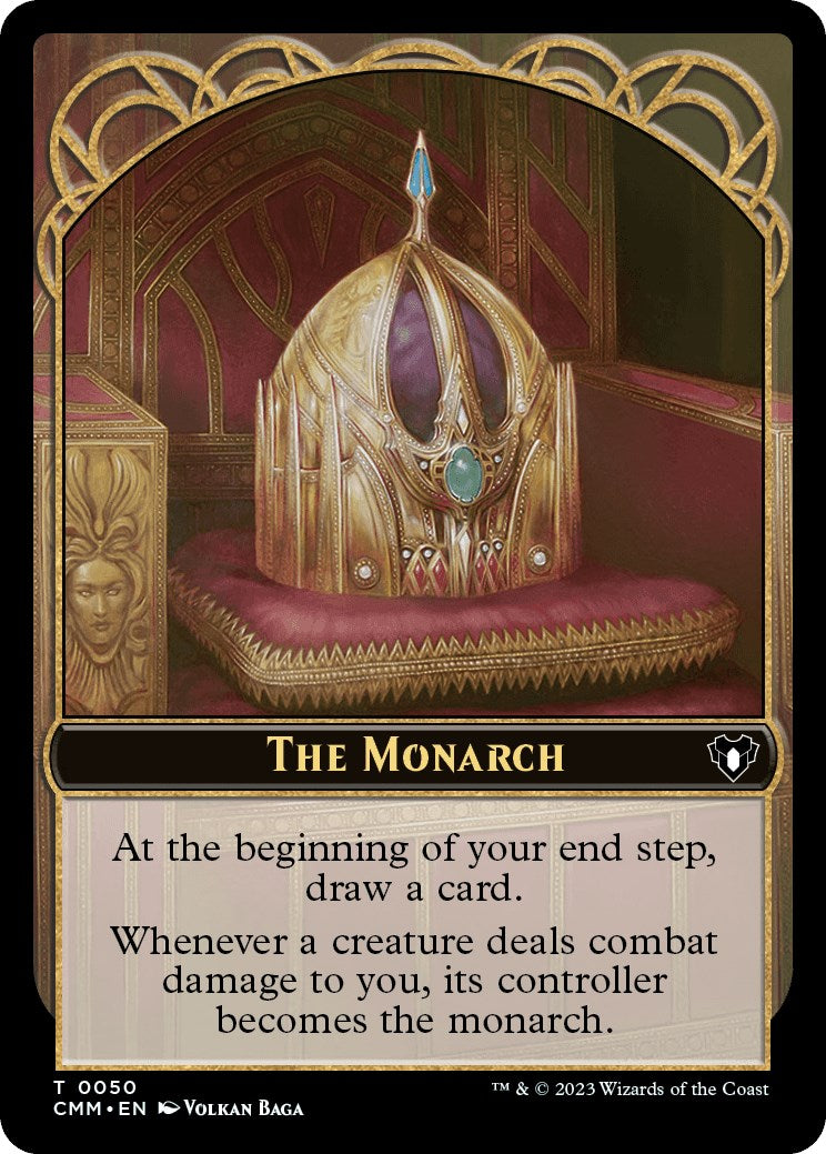 The Monarch // Elf Druid Double-Sided Token [Commander Masters Tokens] | I Want That Stuff Brandon