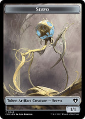 Servo // Cat (0005) Double-Sided Token [Commander Masters Tokens] | I Want That Stuff Brandon