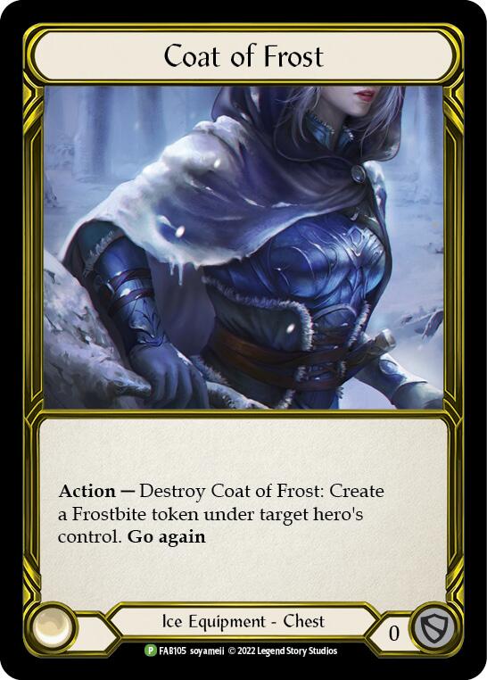 Coat of Frost (Golden) [FAB105] (Promo)  Cold Foil | I Want That Stuff Brandon