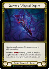 Quiver of Abyssal Depths (Golden) [FAB126] (Promo)  Cold Foil | I Want That Stuff Brandon