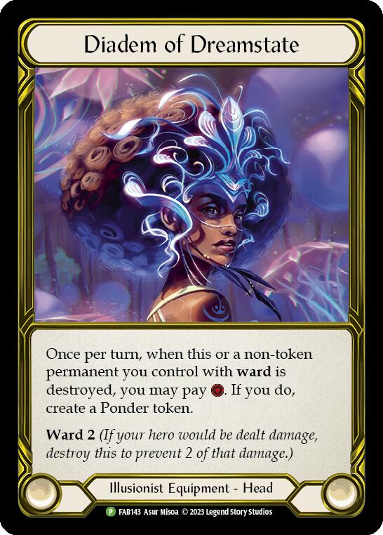 Diadem of Dreamstate (Golden) [FAB143] (Promo)  Cold Foil | I Want That Stuff Brandon