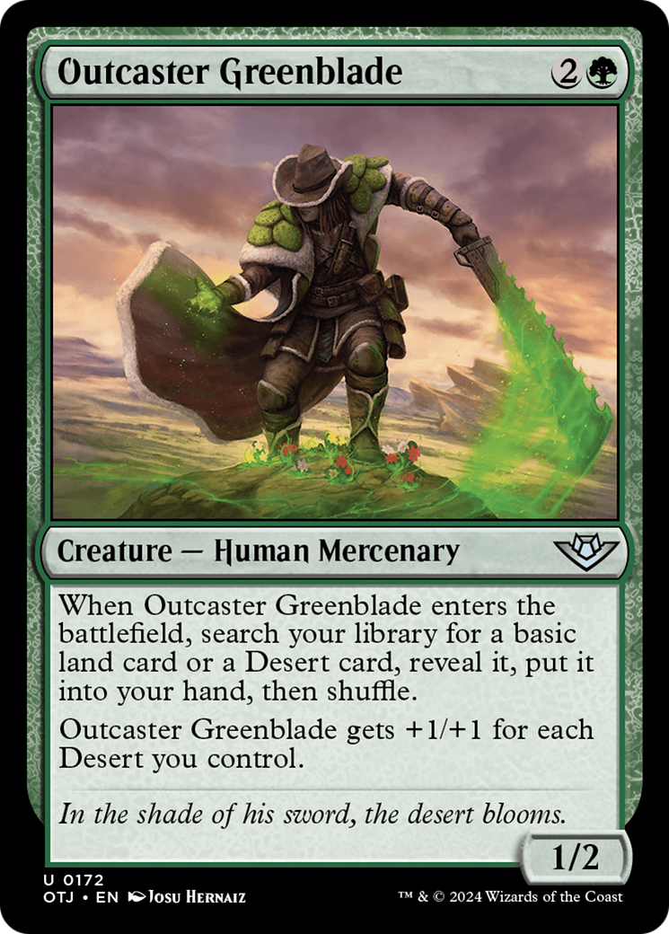 Outcaster Greenblade [Outlaws of Thunder Junction] | I Want That Stuff Brandon