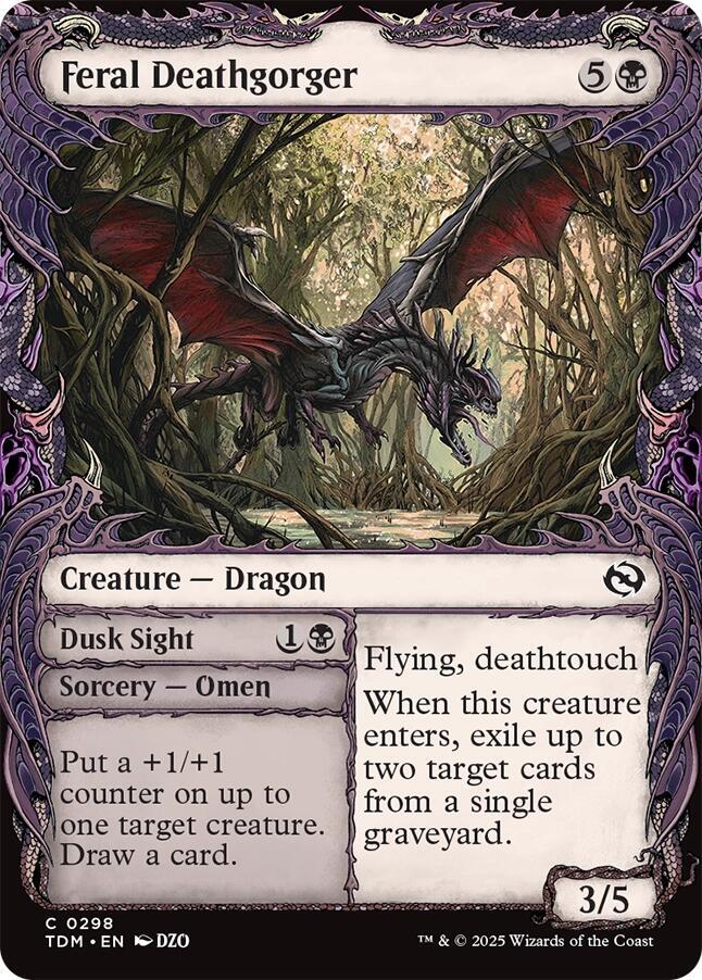 Feral Deathgorger (Showcase) [Tarkir: Dragonstorm] | I Want That Stuff Brandon