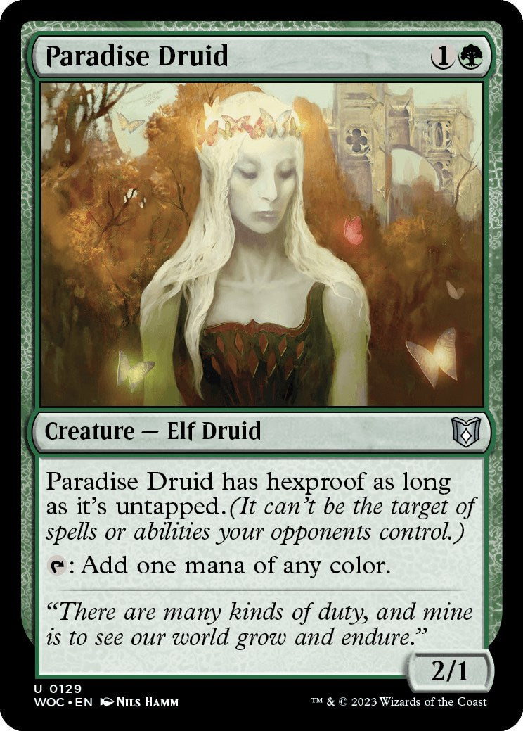 Paradise Druid [Wilds of Eldraine Commander] | I Want That Stuff Brandon
