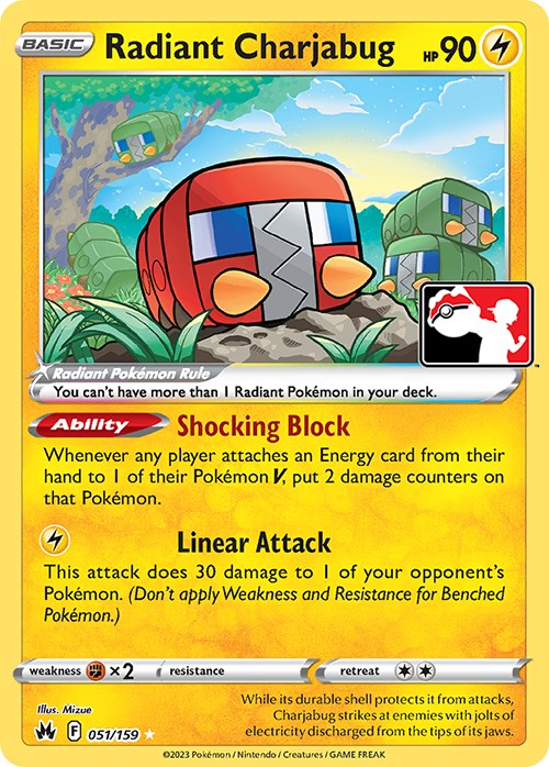 Radiant Charjabug (051/159) [Prize Pack Series Three] | I Want That Stuff Brandon