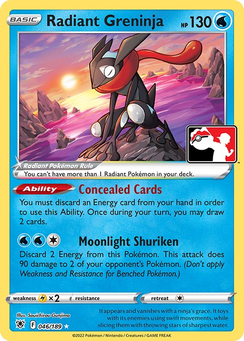 Radiant Greninja (046/189) [Prize Pack Series Three] | I Want That Stuff Brandon