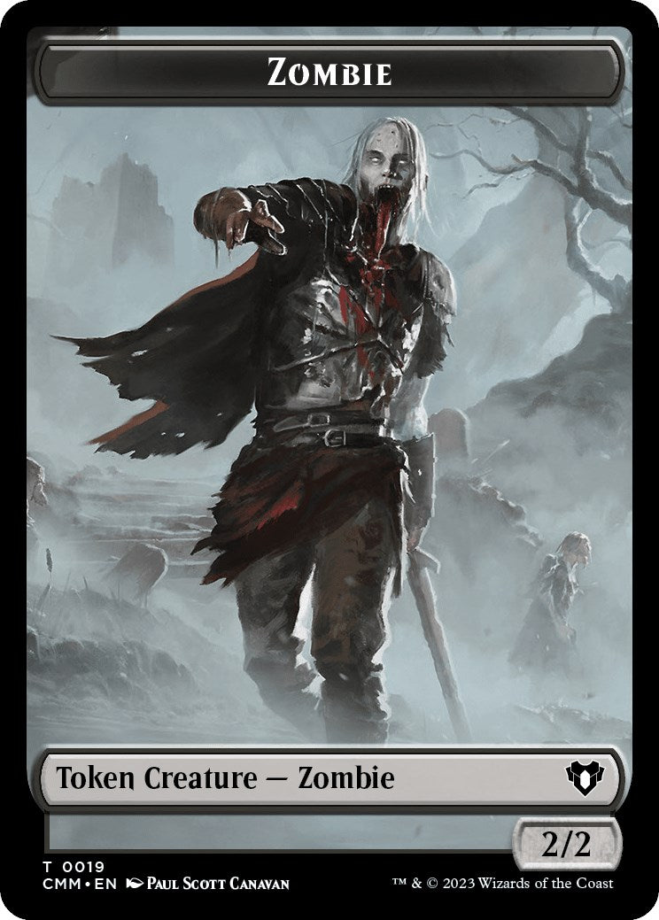 Zombie (0019) // Assassin Double-Sided Token [Commander Masters Tokens] | I Want That Stuff Brandon