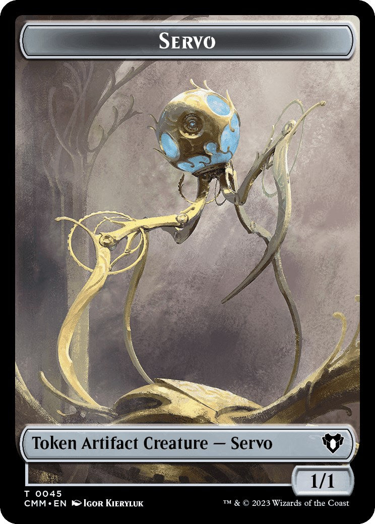 Servo // Phyrexian Beast Double-Sided Token [Commander Masters Tokens] | I Want That Stuff Brandon