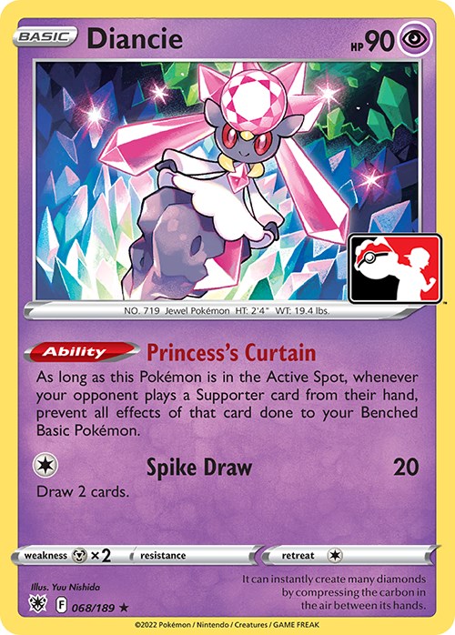 Diancie (068/189) [Prize Pack Series Three] | I Want That Stuff Brandon