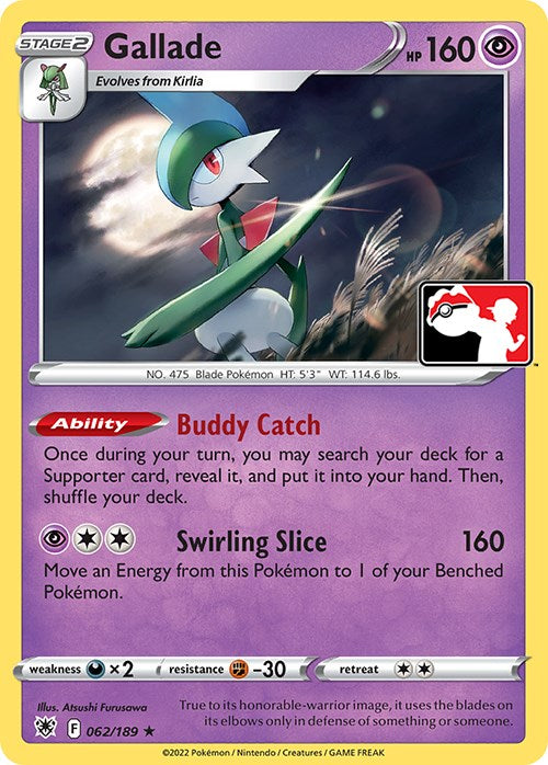 Gallade (062/189) [Prize Pack Series Three] | I Want That Stuff Brandon