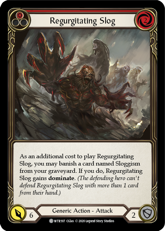 Regurgitating Slog (Red) [U-WTR197] (Welcome to Rathe Unlimited)  Unlimited Rainbow Foil | I Want That Stuff Brandon