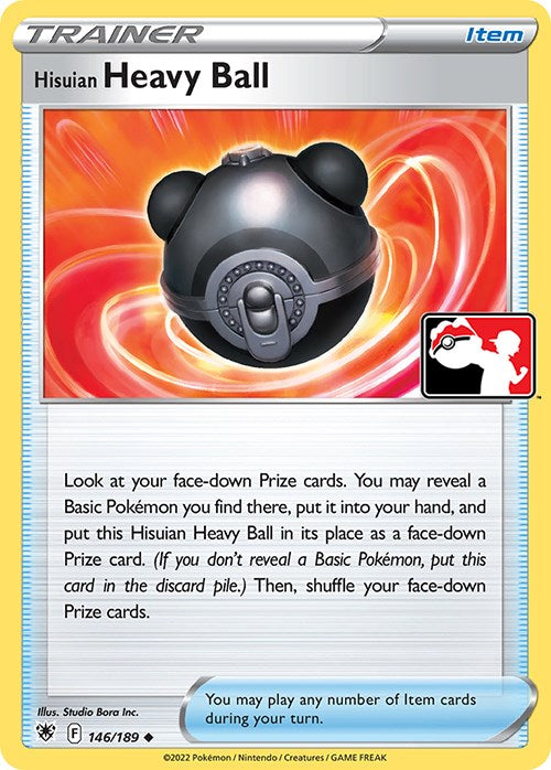 Hisuian Heavy Ball (146/189) [Prize Pack Series Three] | I Want That Stuff Brandon