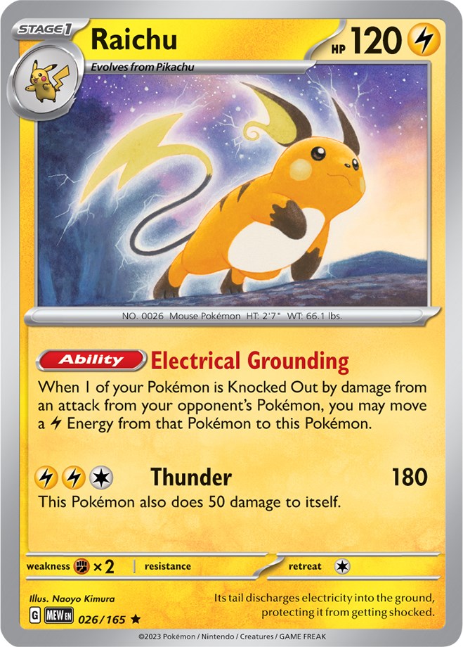 Raichu (026/165) [Scarlet & Violet: 151] | I Want That Stuff Brandon