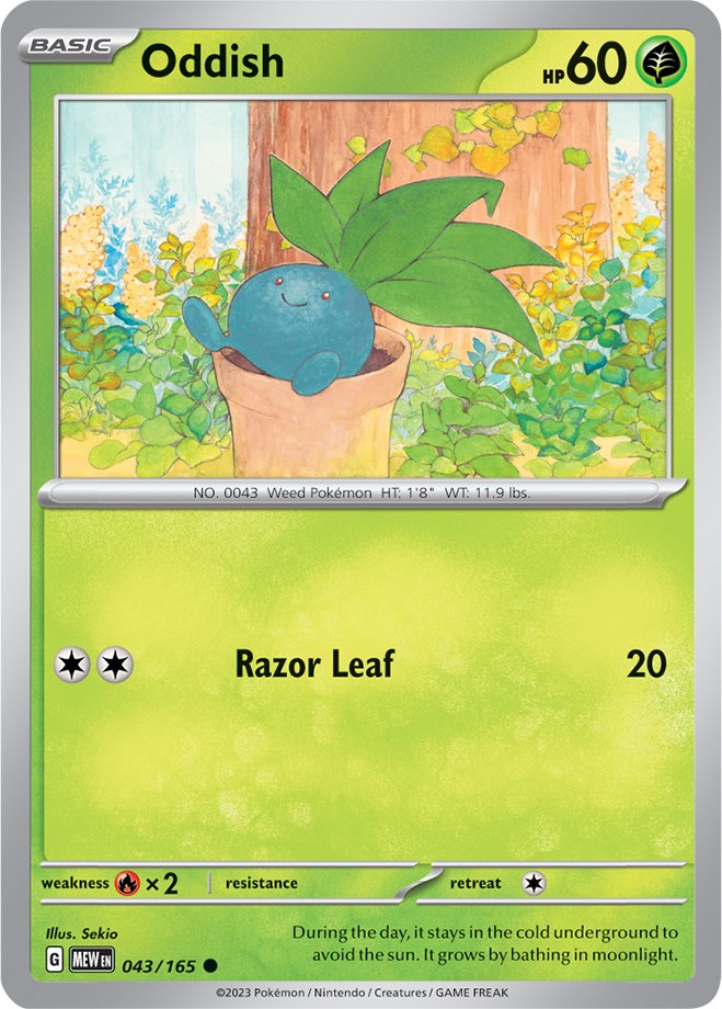 Oddish (043/165) [Scarlet & Violet 151] | I Want That Stuff Brandon