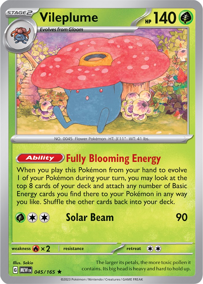 Vileplume (045/165) [Scarlet & Violet 151] | I Want That Stuff Brandon