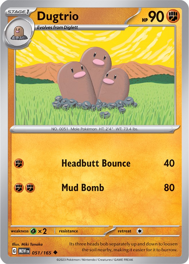 Dugtrio (051/165) [Scarlet & Violet 151] | I Want That Stuff Brandon