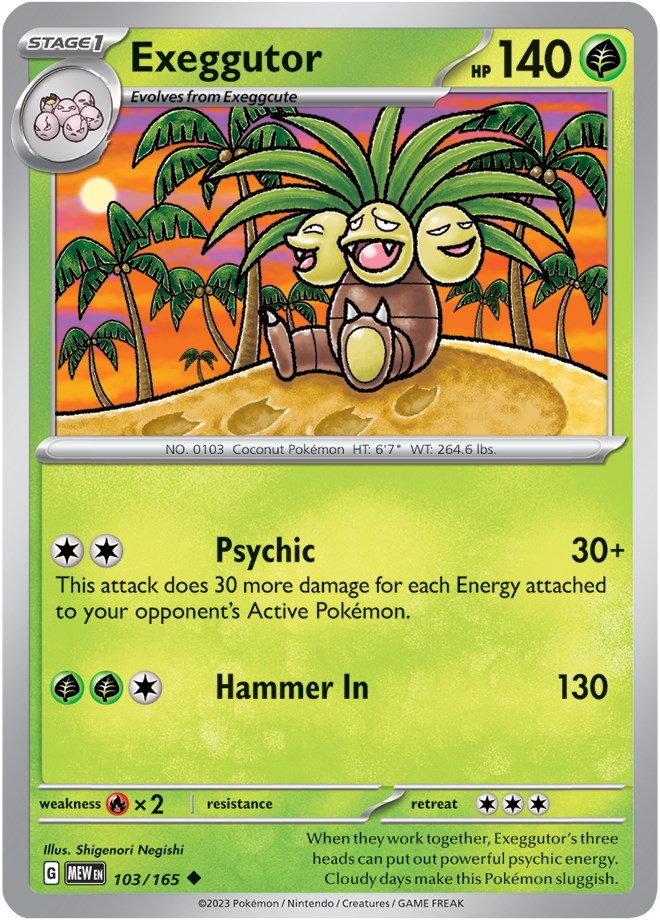 Exeggutor (103/165) [Scarlet & Violet: 151] | I Want That Stuff Brandon