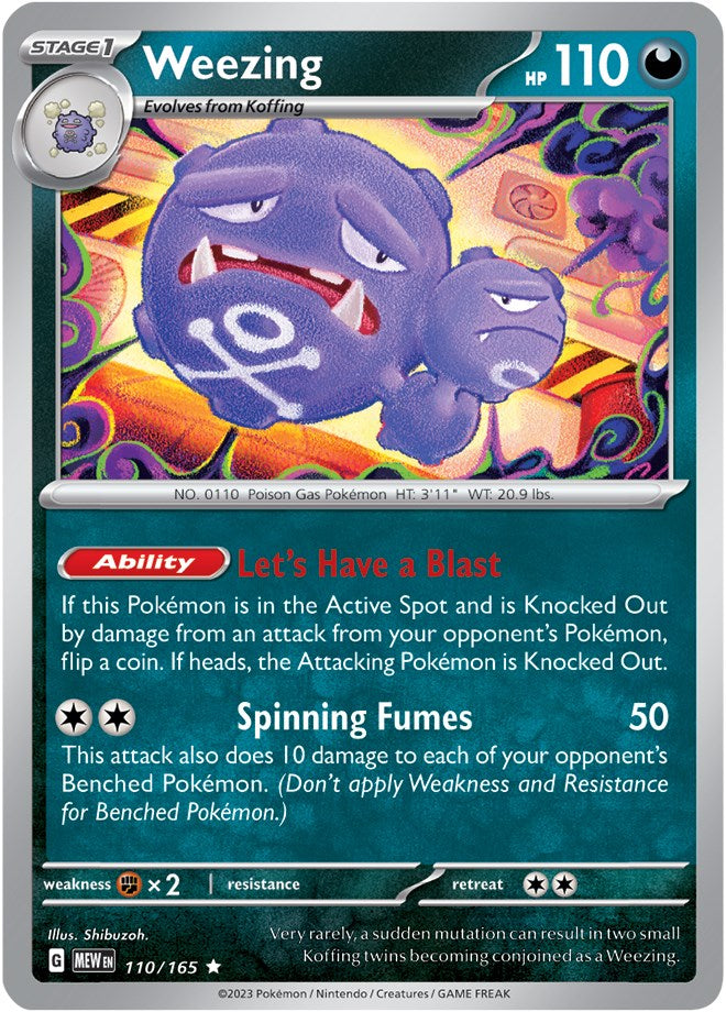 Weezing (110/165) [Scarlet & Violet: 151] | I Want That Stuff Brandon