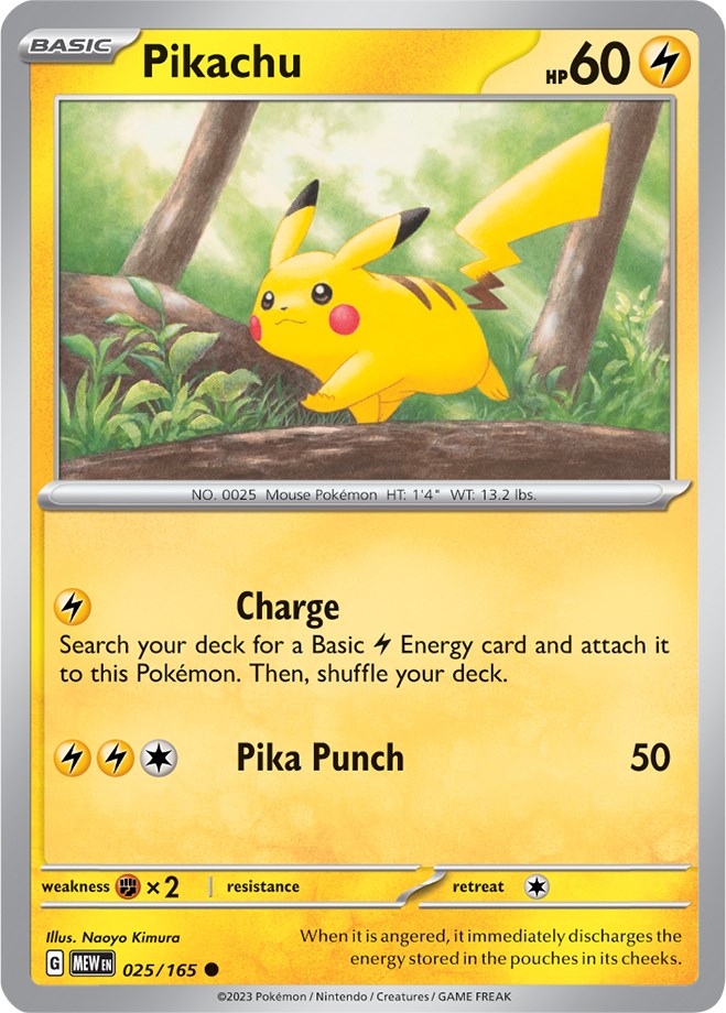 Pikachu (025/165) [Scarlet & Violet 151] | I Want That Stuff Brandon