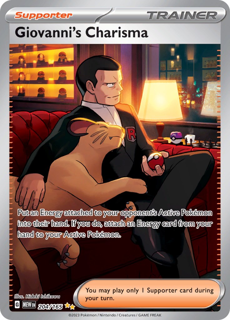 Giovanni's Charisma (204/165) [Scarlet & Violet: 151] | I Want That Stuff Brandon