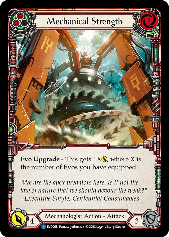 Mechanical Strength (Yellow) [EVO068] (Bright Lights)  Rainbow Foil | I Want That Stuff Brandon