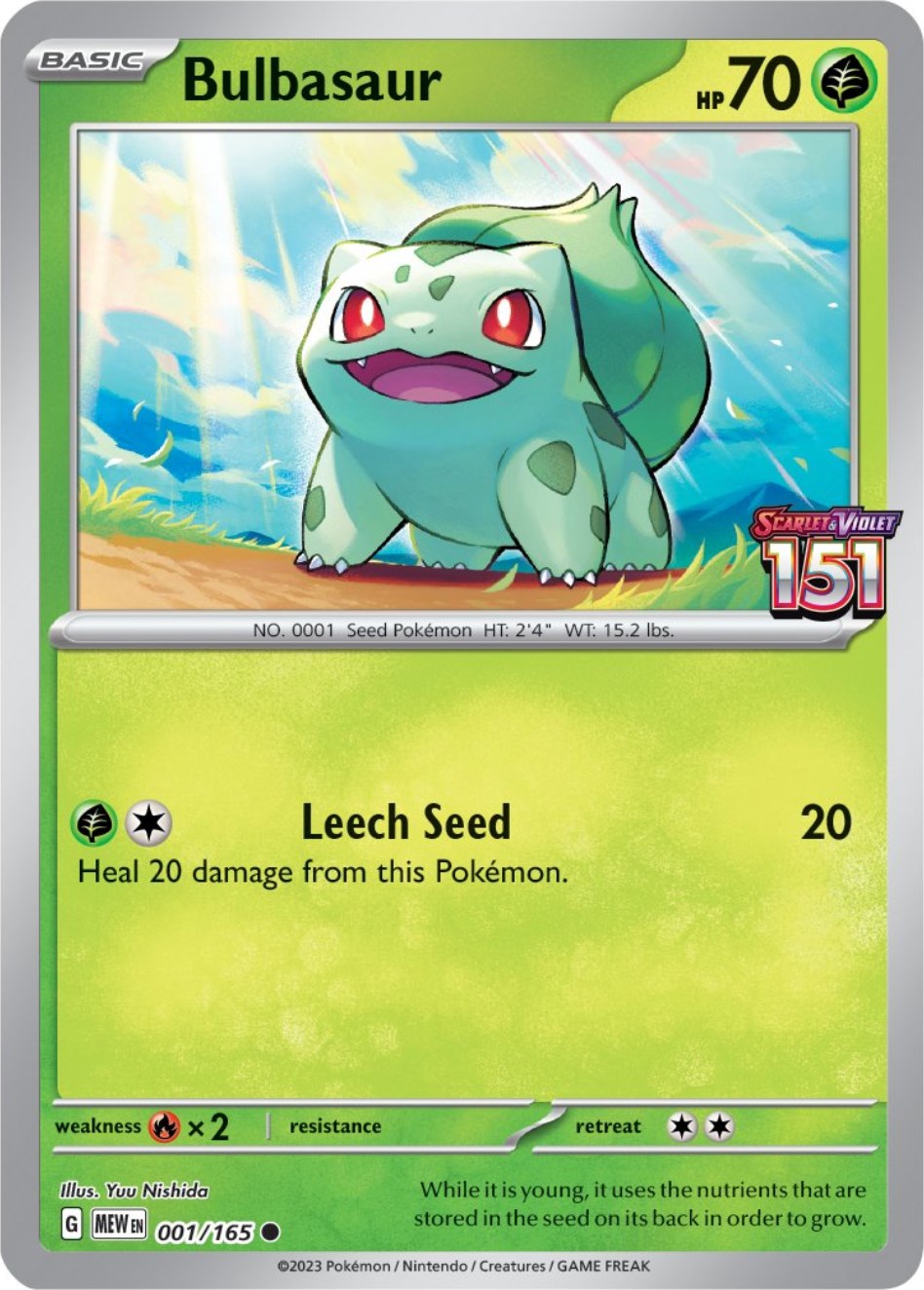 Bulbasaur (001/165) (Best Buy Exclusive) [Scarlet & Violet: 151] | I Want That Stuff Brandon