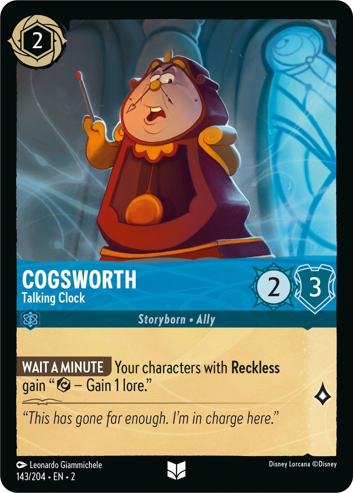 Cogsworth - Talking Clock (143/204) [Rise of the Floodborn] | I Want That Stuff Brandon