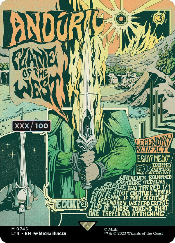 Anduril, Flame of the West (Borderless Poster) (Serialized) [The Lord of the Rings: Tales of Middle-Earth] | I Want That Stuff Brandon