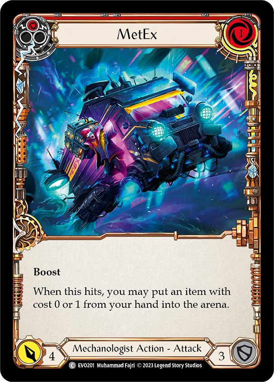 MetEx (Red) [EVO201] (Bright Lights)  Rainbow Foil | I Want That Stuff Brandon