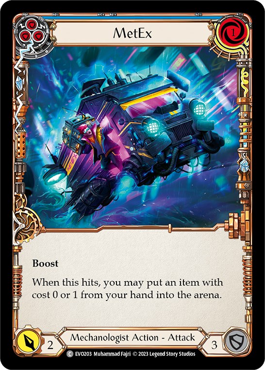 MetEx (Blue) [EVO203] (Bright Lights)  Rainbow Foil | I Want That Stuff Brandon