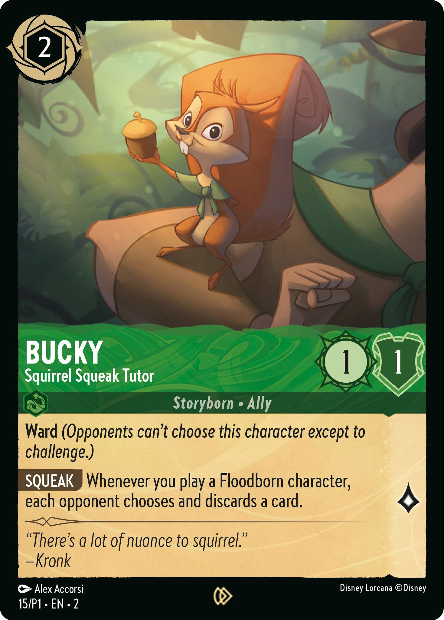 Bucky - Squirrel Squeak Tutor (15) [Promo Cards] | I Want That Stuff Brandon