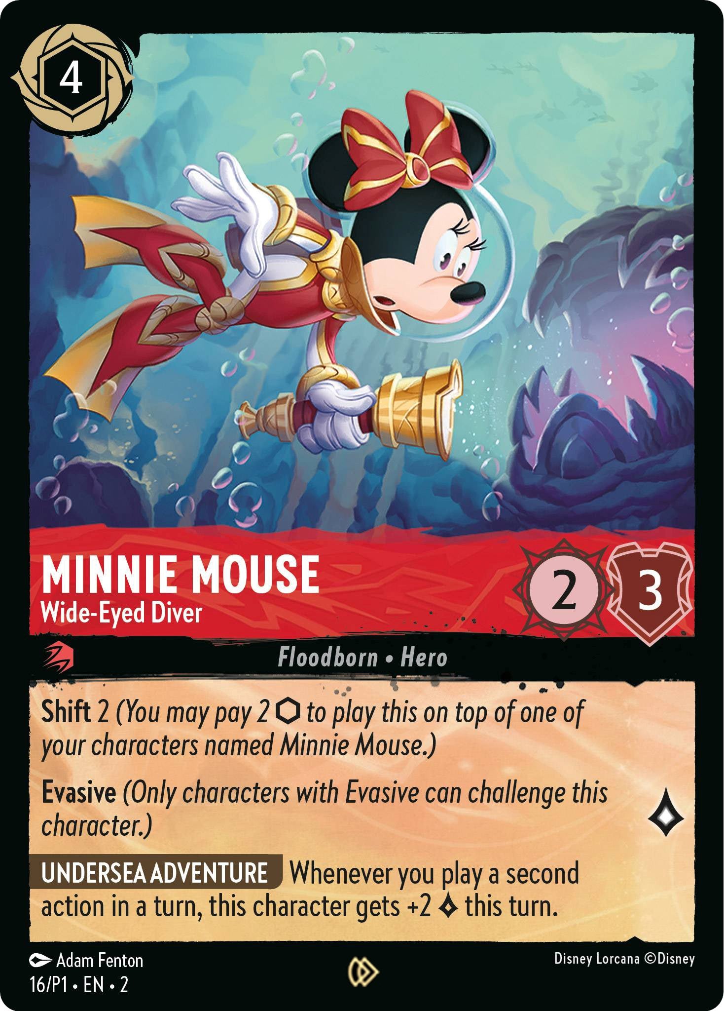 Minnie Mouse - Wide-Eyed Diver (16) [Promo Cards] | I Want That Stuff Brandon