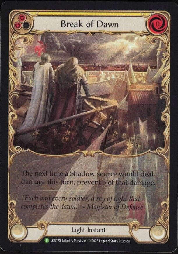 Break of Dawn (Yellow) [LGS170] (Promo)  Rainbow Foil | I Want That Stuff Brandon